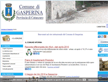 Tablet Screenshot of comune.gasperina.cz.it